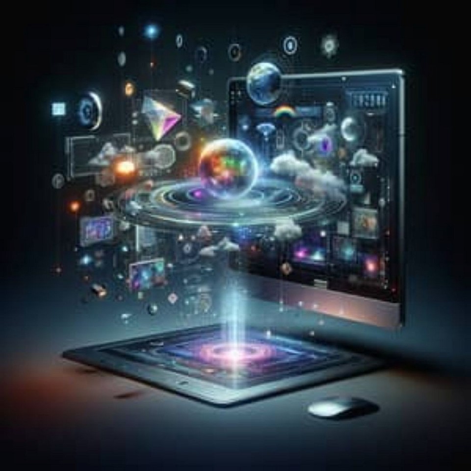 Theslor Techery!! Advanced 3D holographic real to life imaged computer...with all in it, what is written about above in text