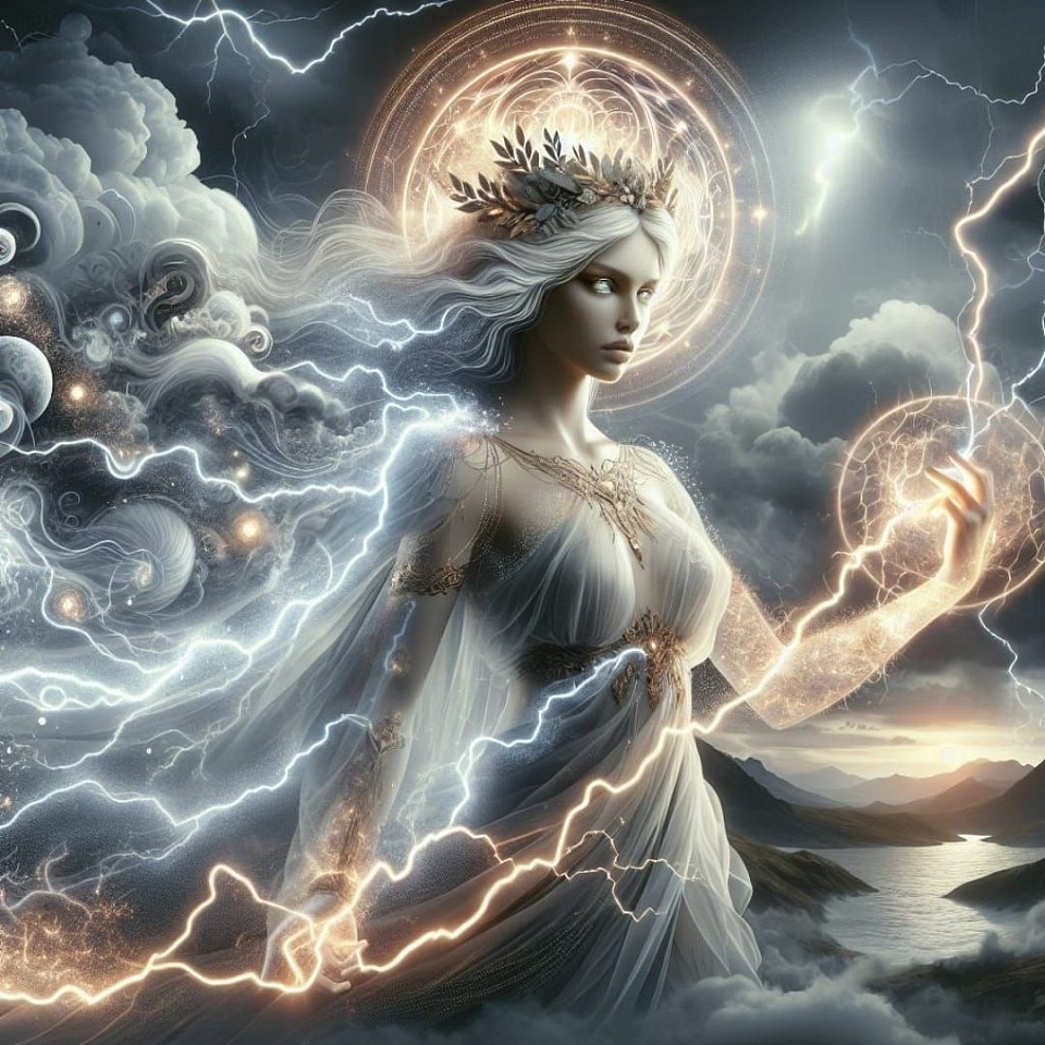 Eljor...God Deity Formulum of Heethrik Weather...she is THE only weather controller that can do so...as she writ up Nature's life into being...with her signature...as in that is...Nature's Energy Signature was signed into life by her, Eljor!!