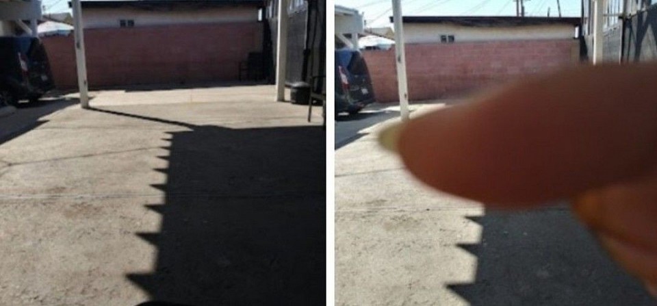 Me and my powers taking away the shadow from a brick wall